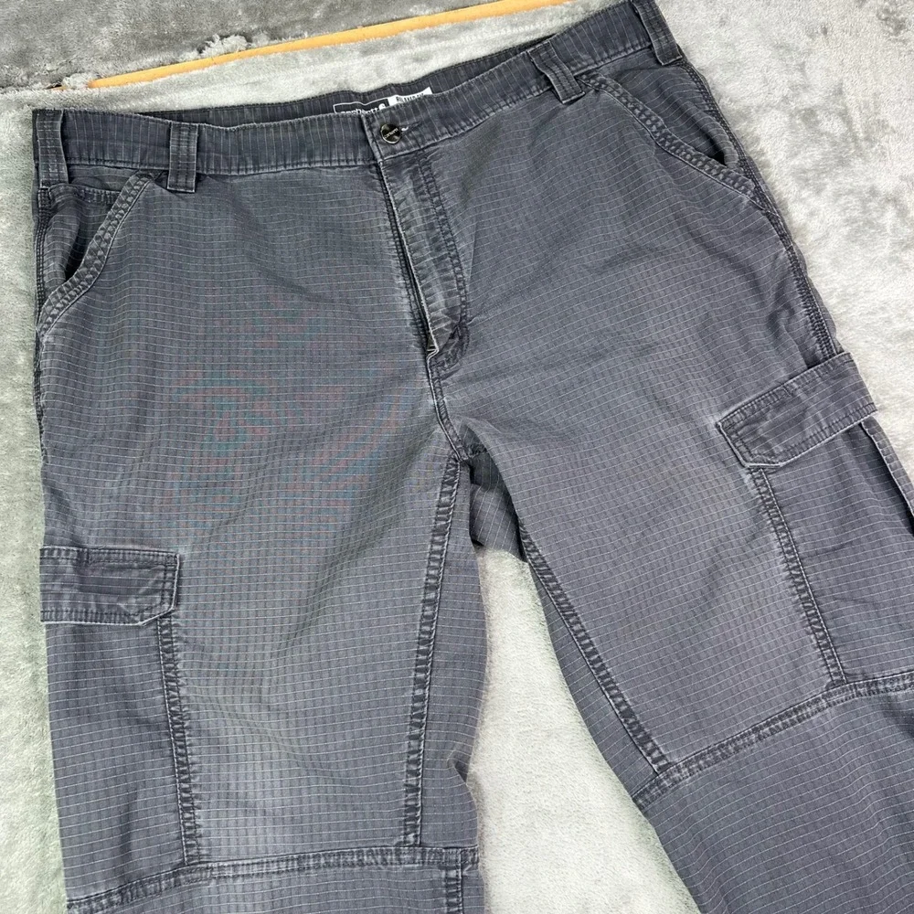 Carhartt Force Relaxed Fit Cargo Pants Mens 42x32 Fit 40x32 Grey Ripstop Utility